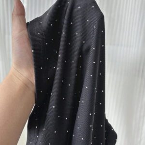 Easowa T-shirt côtelé ajusté à col ras-du-cou pour femmes, en tissu jacquard texturé, pour un port décontracté et confortable à la maison, en vacances et en sortie