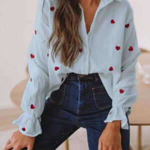 Blouse femme à manches longues, à la mode pour l'été