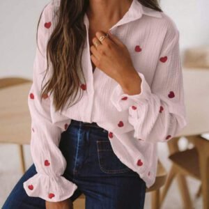 Blouse femme à manches longues, à la mode pour l'été