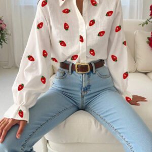 Blouse femme à manches longues, à la mode pour l'été