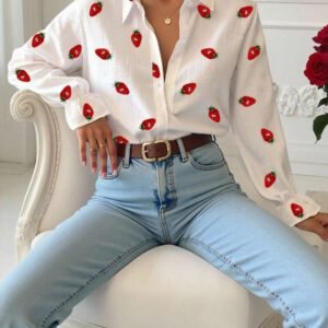 Blouse femme à manches longues, à la mode pour l'été