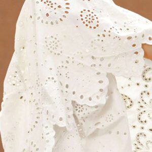 Aveloria Rosie Blouse femme à col rond brodé, manches longues, style bohème pour le printemps et l'automne