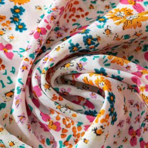 EMERY ROSE Blouse ample à imprimé floral léger pour femme, à porter en vacances, au casual ou au travail avec design de manches à volants
