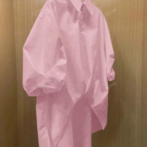 Chemise casual d'été en polyester pour femmes, de couleur unie, à manches courtes et coupe asymétrique