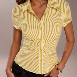 SHEIN Forever 21 Top à col ras-du-cou pour femmes pour vacances à la plage, foire de la Renaissance, concert country, festival de musique, aéroport, Pâques, style boho