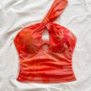 Soleia Top sans manches évidé dégradé pour femmes, convient pour les vacances, les festivals de musique, le style bohème, les jours fériés, les rendez-vous, le thé de l'après-midi, le printemps/été