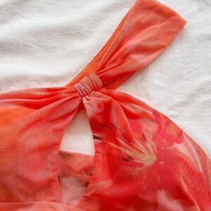 Soleia Top sans manches évidé dégradé pour femmes, convient pour les vacances, les festivals de musique, le style bohème, les jours fériés, les rendez-vous, le thé de l'après-midi, le printemps/été