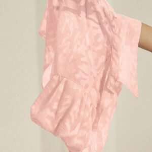 Aveloria Modichic Chemise à manches de lanterne à boutons Jacquard pour femmes