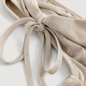 SHEIN MOD Haut Avec Détail De Noeud, Col Asymétrique Et Manches Courtes