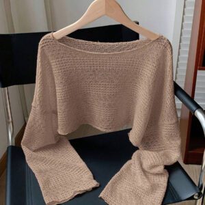 Comfortcana Blouse décontractée et ample en maille pour femmes