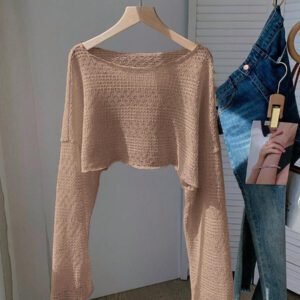 Comfortcana Blouse décontractée et ample en maille pour femmes