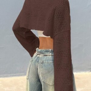 Comfortcana Blouse décontractée et ample en maille pour femmes