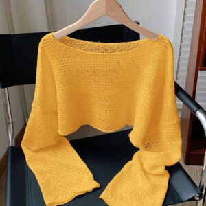 Comfortcana Blouse décontractée et ample en maille pour femmes