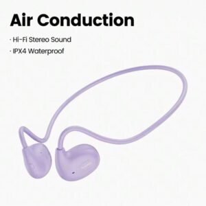 Écouteurs à conduction aérienne Toocki Bluetooth 5.3 Écouteurs sans fil étanches Casque pour le sport avec micro pour les entraînements, la course à pied et la conduite