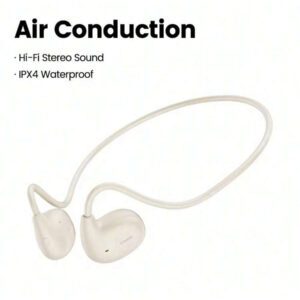 Écouteurs à conduction aérienne Toocki Bluetooth 5.3 Écouteurs sans fil étanches Casque pour le sport avec micro pour les entraînements, la course à pied et la conduite