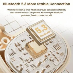Écouteurs à conduction aérienne Toocki Bluetooth 5.3 Écouteurs sans fil étanches Casque pour le sport avec micro pour les entraînements, la course à pied et la conduite