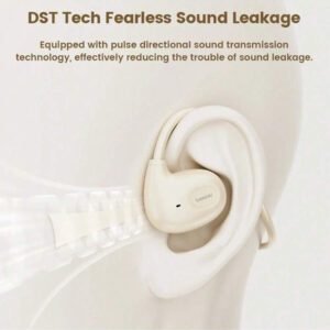 Écouteurs à conduction aérienne Toocki Bluetooth 5.3 Écouteurs sans fil étanches Casque pour le sport avec micro pour les entraînements, la course à pied et la conduite