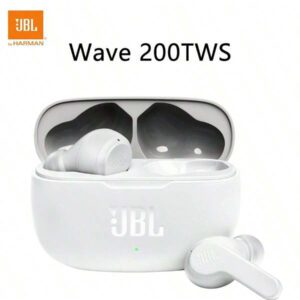 JBL Écouteurs intra-auriculaires sans fil JBL Wave 200TWS d'origine, son grave profond JBL, Bluetooth 5.0 W200TWS, écouteurs sans fil TWS véritables JBL pour le sport