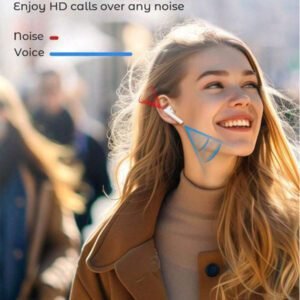 Écouteurs sans fil, casque sans fil, casque, écouteurs intra-auriculaires, casque Bluetooth sans fil, réduction de bruit stéréo, Bluetooth 5.30, musique HD, longue durée de vie de la batterie
