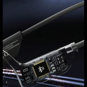 Jeep JP EC006 Écouteurs à conduction osseuse, casque suspendu avec écouteur HiFi sans fil et micro crochet d'oreille de qualité supérieure