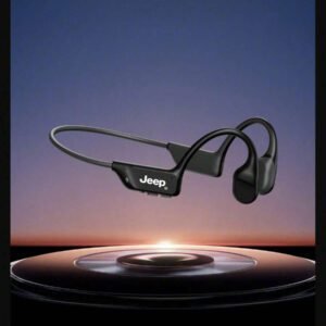Jeep JP EC006 Écouteurs à conduction osseuse, casque suspendu avec écouteur HiFi sans fil et micro crochet d'oreille de qualité supérieure
