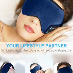 Écouteurs de sommeil de bureau sans fil, bandeau pour dormir, masque pour les yeux pour les mamans, femmes, hommes. Écouteurs sans fil pour écouter de la musique en dormant. Doté de haut-parleurs HD intégrés. Gadgets cool, cadeaux uniques