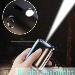 Écouteurs miroir sans fil Bluetooth, contrôle tactile, intra-auriculaires, anti-bruit, lumière LED, lampe de poche