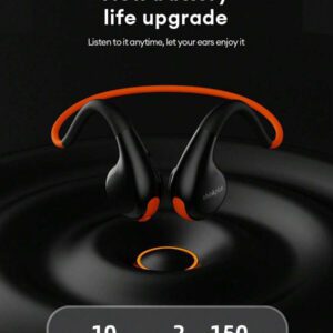 Lenovo Écouteurs Bluetooth Lenovo X7 avec annulation du bruit, conduction osseuse, design à crochet d'oreille pour le sport, la course, le cyclisme, une autonomie extra longue, une faible latence, à écouteurs ouverts, sans fil, compatibles avec les smartphones dont
