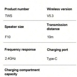Écouteurs Bluetooth TWS mains libres avec affichage LED, écouteurs Bluetooth audio stéréo Hi-Fi, écouteurs sans fil étanches pour jeux, 400mAh