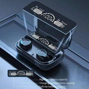 Écouteurs Bluetooth TWS mains libres avec affichage LED, écouteurs Bluetooth audio stéréo Hi-Fi, écouteurs sans fil étanches pour jeux, 400mAh