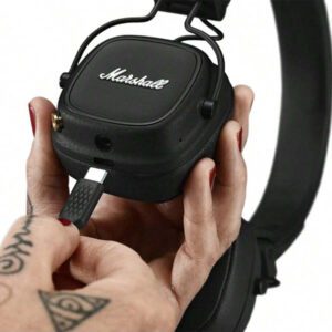 Marshall Casque sans fil Bluetooth Marshall MAJOR IV 4, temps de jeu de plus de 80 heures/charge sans fil rapide/écouteurs de sport pliables avec basses profondes