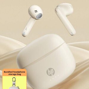 HP Écouteurs sans fil HP dégradé de couleur 5.4, 30 heures d'autonomie, compatibles avec Apple et autres appareils, cadeau de Noël mignon avec sac de rangement d'écouteurs, USB vers Type C
