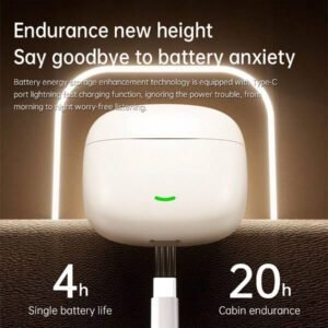 Écouteurs sans fil, conception intra-auriculaire, réduction du bruit, qualité sonore stéréo Hi-Fi, sans délai, capteur tactile, convient aux sports, compatible avec Android/iOS et autres smartphones, longue durée de la batterie