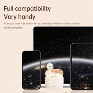 Écouteurs sans fil, conception intra-auriculaire, réduction du bruit, qualité sonore stéréo Hi-Fi, sans délai, capteur tactile, convient aux sports, compatible avec Android/iOS et autres smartphones, longue durée de la batterie