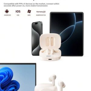 Lenovo Écouteurs Bluetooth Lenovo LE209 Nouveau, écouteurs intra-auriculaires Bluetooth 6.0 avec son surround stéréo, musique et jeux de haute qualité, longue durée de vie de la batterie, microphone pour appels clairs, écouteurs sans fil confortables en silicone, compatibles avec les smartphones et les ordinateurs
