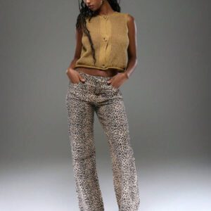 MUSERA Chemisier tricoté sans manches avec détail de gros boutons, top au crochet pour le printemps et l'été