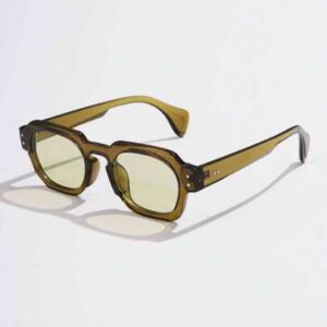 1 pièce asymétriques carrées de mode pour femmes, style rétro avec rivets, multicolores simples et polyvalentes, convient pour les vacances, les voyages, le printemps, l'été, avec des couleurs éclatantes pour les vacances à la plage, l'extérieur et les voyages