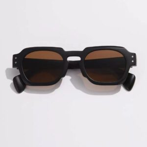 1 pièce asymétriques carrées de mode pour femmes, style rétro avec rivets, multicolores simples et polyvalentes, convient pour les vacances, les voyages, le printemps, l'été, avec des couleurs éclatantes pour les vacances à la plage, l'extérieur et les voyages