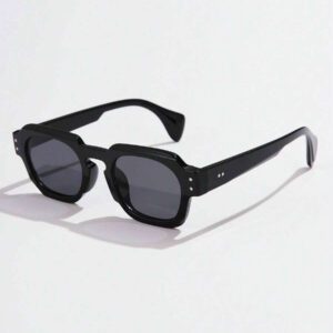1 pièce asymétriques carrées de mode pour femmes, style rétro avec rivets, multicolores simples et polyvalentes, convient pour les vacances, les voyages, le printemps, l'été, avec des couleurs éclatantes pour les vacances à la plage, l'extérieur et les voyages