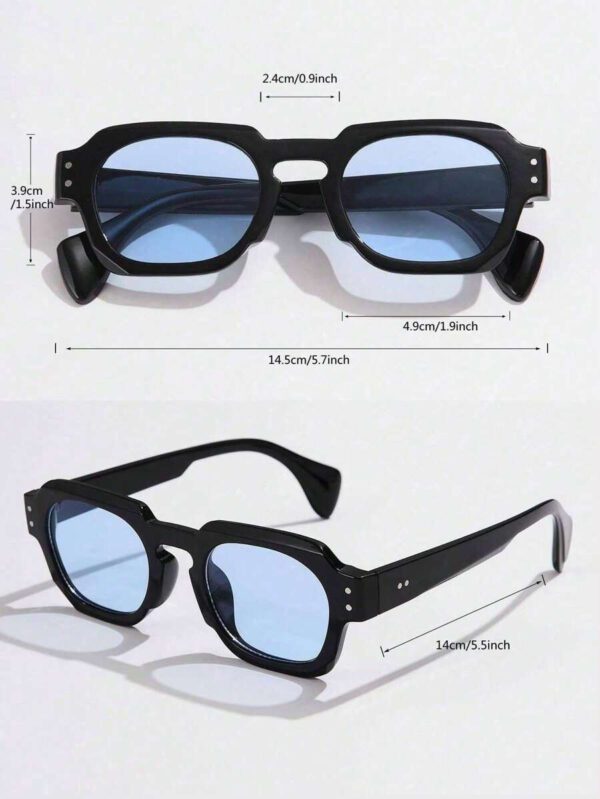 1 pièce asymétriques carrées de mode pour femmes, style rétro avec rivets, multicolores simples et polyvalentes, convient pour les vacances, les voyages, le printemps, l'été, avec des couleurs éclatantes pour les vacances à la plage, l'extérieur et les voyages – Image 26