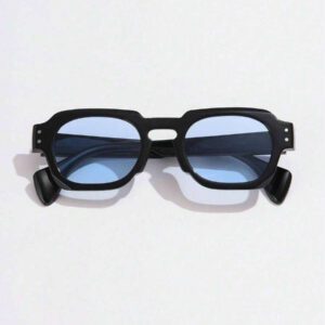 1 pièce asymétriques carrées de mode pour femmes, style rétro avec rivets, multicolores simples et polyvalentes, convient pour les vacances, les voyages, le printemps, l'été, avec des couleurs éclatantes pour les vacances à la plage, l'extérieur et les voyages