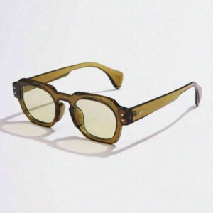 1 pièce asymétriques carrées de mode pour femmes, style rétro avec rivets, multicolores simples et polyvalentes, convient pour les vacances, les voyages, le printemps, l'été, avec des couleurs éclatantes pour les vacances à la plage, l'extérieur et les voyages