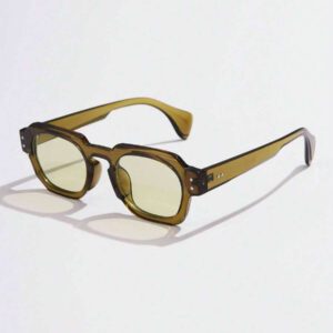 1 pièce asymétriques carrées de mode pour femmes, style rétro avec rivets, multicolores simples et polyvalentes, convient pour les vacances, les voyages, le printemps, l'été, avec des couleurs éclatantes pour les vacances à la plage, l'extérieur et les voyages