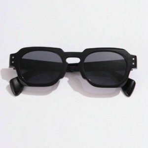 1 pièce asymétriques carrées de mode pour femmes, style rétro avec rivets, multicolores simples et polyvalentes, convient pour les vacances, les voyages, le printemps, l'été, avec des couleurs éclatantes pour les vacances à la plage, l'extérieur et les voyages