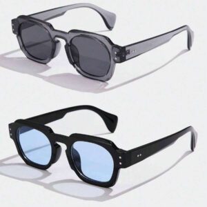 1 pièce asymétriques carrées de mode pour femmes, style rétro avec rivets, multicolores simples et polyvalentes, convient pour les vacances, les voyages, le printemps, l'été, avec des couleurs éclatantes pour les vacances à la plage, l'extérieur et les voyages
