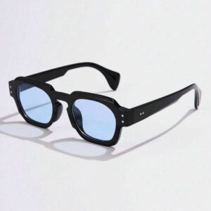 1 pièce asymétriques carrées de mode pour femmes, style rétro avec rivets, multicolores simples et polyvalentes, convient pour les vacances, les voyages, le printemps, l'été, avec des couleurs éclatantes pour les vacances à la plage, l'extérieur et les voyages