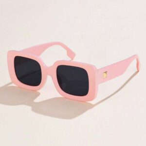 1 pièce carrées surdimensionnées vintage, candy-colored, simple, avec rivets. Style rétro casual européen et américain. Convient pour le port quotidien, les vacances et les accessoires de plage pour femmes. Basiques pour les tenues d'automne-hiver des femmes. Cadeaux pour les vacances d'été, la plage, les voyages.