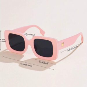 1 pièce carrées surdimensionnées vintage, candy-colored, simple, avec rivets. Style rétro casual européen et américain. Convient pour le port quotidien, les vacances et les accessoires de plage pour femmes. Basiques pour les tenues d'automne-hiver des femmes. Cadeaux pour les vacances d'été, la plage, les voyages.