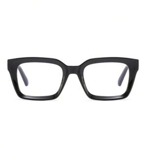 1/2 pièces Élégantes lunettes carrées en plastique multicolores pour femmes, lunettes de vue casual, meilleur choix pour la rentrée scolaire et un usage quotidien