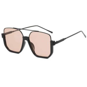 1 pièce Lunettes à monture polygonale géométrique petite, élégantes et de bon goût. Artisanat raffiné, convient pour porter des lunettes de mode féminine au quotidien, en vacances à la plage, en extérieur, en voyage. Style vintage surdimensionné, monture d'aviateur, pour les tenues de sortie, la rentrée scolaire